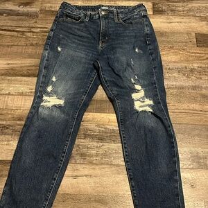 Old Navy O.G. Straight High Rise Distressed jeans